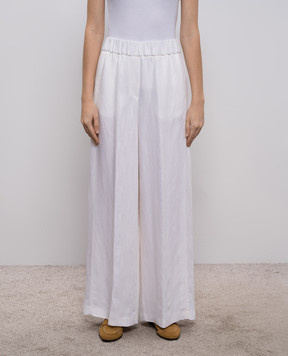 Peserico Білі штани з льоном A0405201920