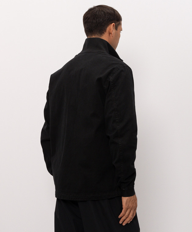 Stone Island Чорна куртка з патчем логотипа L2S151200024S00L1 зображення 4