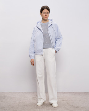 Peserico Сірий ажурний джемпер з паєтками S99121F0509110