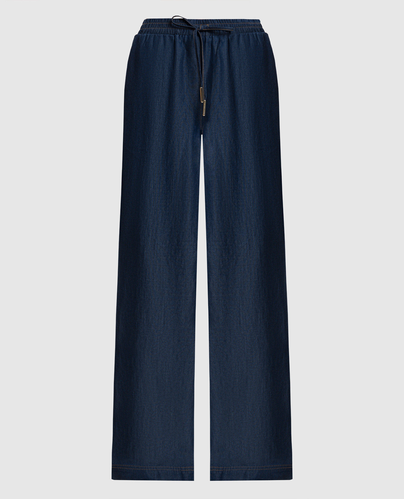 Синие брюки с логотипом