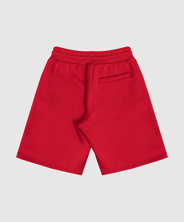 Dolce&Gabbana Детские красные шорты с контрастным логотипом L4JQXPG7P4X26 изображение 2