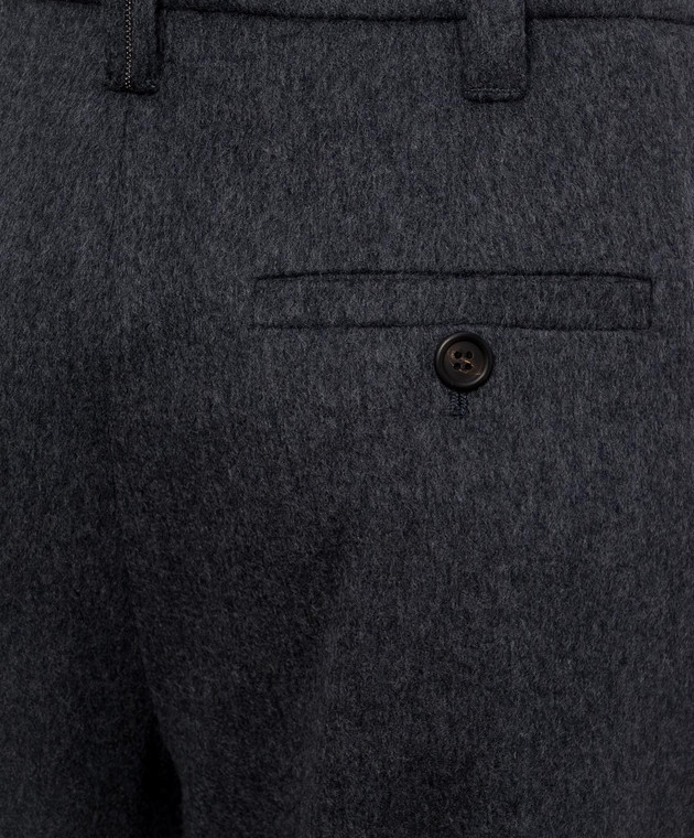Brunello Cucinelli Сірі штани з вовни MP549P9307 зображення 5