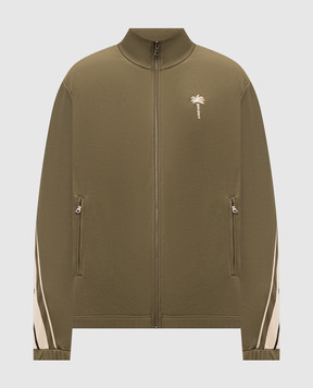 Palm Angels Спортивні куртки кольору хакі PAMBD006FB001