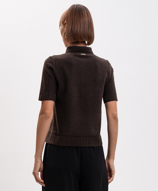 Twinset Коричневе поло 262LI3BBB зображення 4