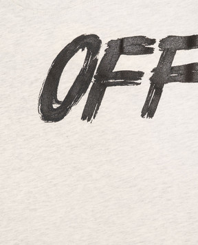 Off-White Дитячий сірий лонгслів 44BAB005F26J001