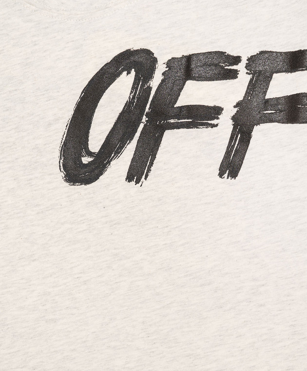 Off-White Дитячий сірий лонгслів 44BAB005F26J001 зображення 3
