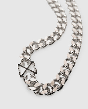 Off-White Серебряная цепь с эмблемой OMOB156C99MET001