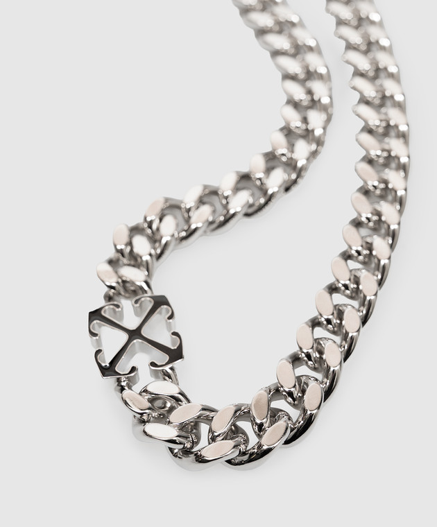 Off-White цепь с эмблемой OMOB156C99MET001 изображение 3