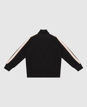 Palm Angels Дитяча чорна спортивна куртка з принтом логотипа PBBD002S26FAB001