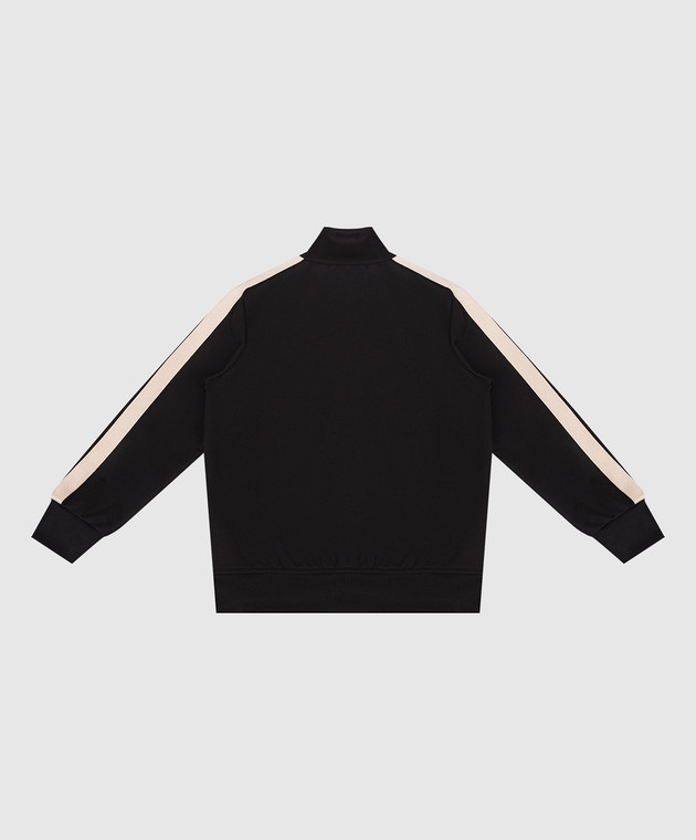 Palm Angels Дитяча чорна спортивна куртка з принтом логотипа PBBD002S26FAB001 зображення 2