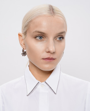 Peserico Коричневі сережки Gilda з намистинами A35513C0CC786