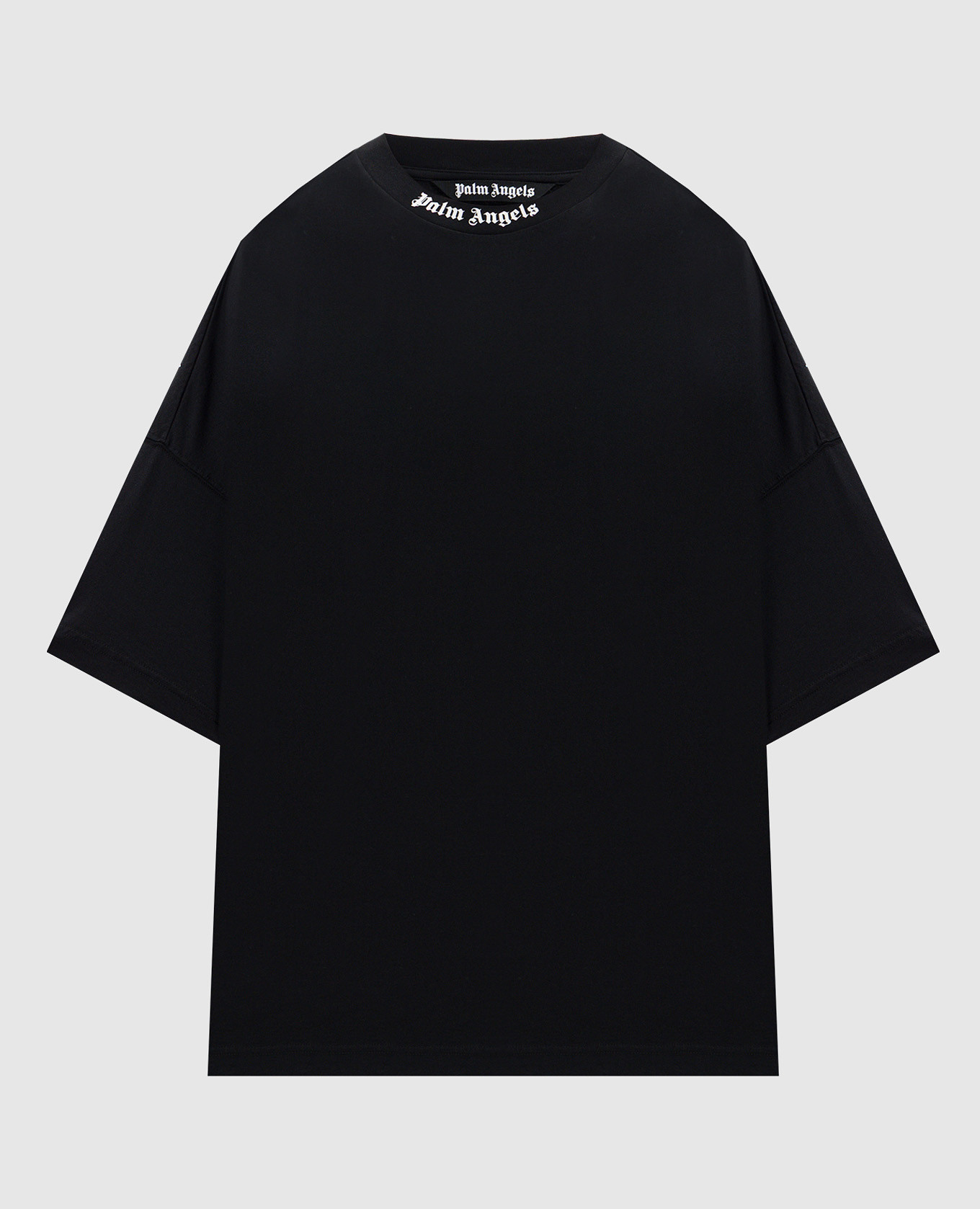 Черная футболка с контрастным логотипом