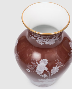 Ginori 1735 Коричневая фарфоровая ваза MING 016RG02FG6132LX0250