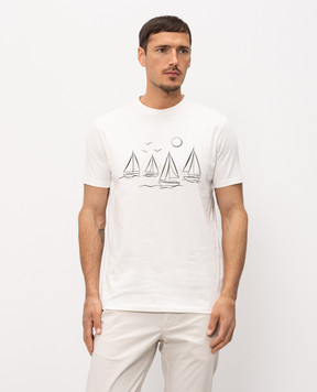 Florentino Белая футболка с принтом 126763610659