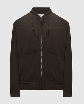 Stone Island Коричневый бомбер с патчем логотипа L2S15Q100006S0B22