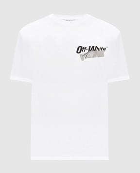 Off-White Біла футболка Cupid Tape 44MAA027F5J00B