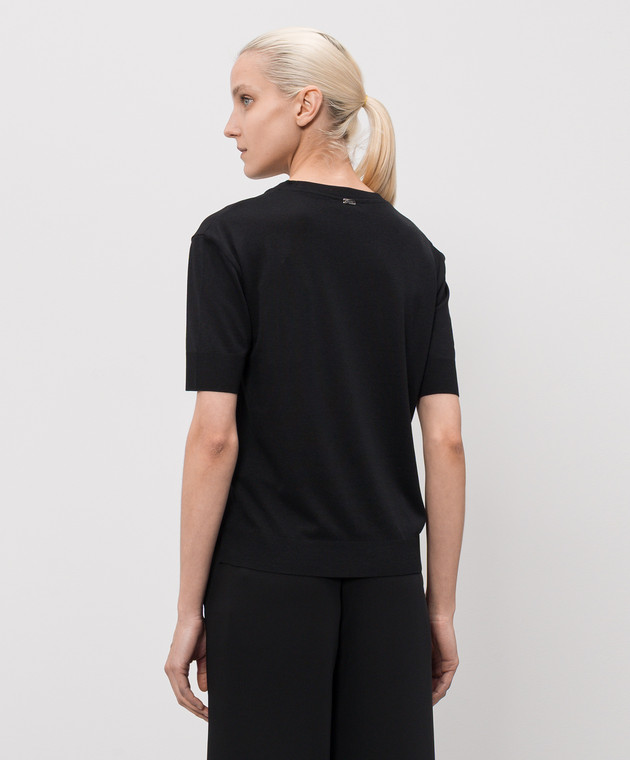 Herno Чорна футболка JG000302D52056 зображення 4