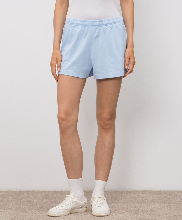 Sporty & Rich Блакитні шорти NY Crest Disco SH037710243BL90 зображення 3
