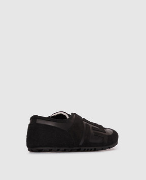 Balmain Черные замшевые кроссовки Racer GM1VI410LTNA