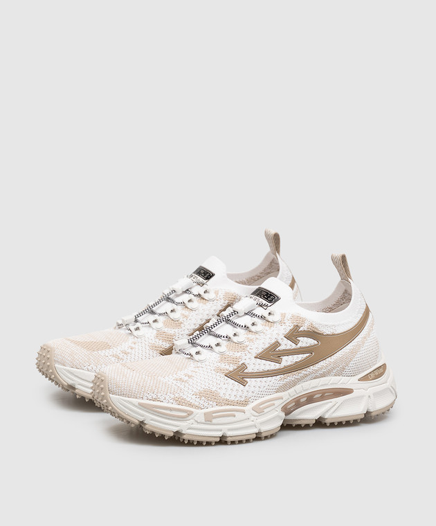 Off-White Білі текстильні кросівки Be Right Back OF05755210 зображення 2