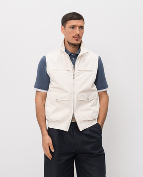 Brunello Cucinelli Бежевый жилет MM4796567