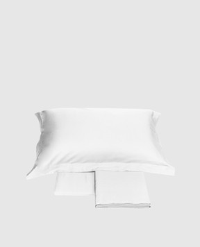 Fazzini Білий сатиновий комплект постільної білизни TRECENTO TRCCOCO240X220QA