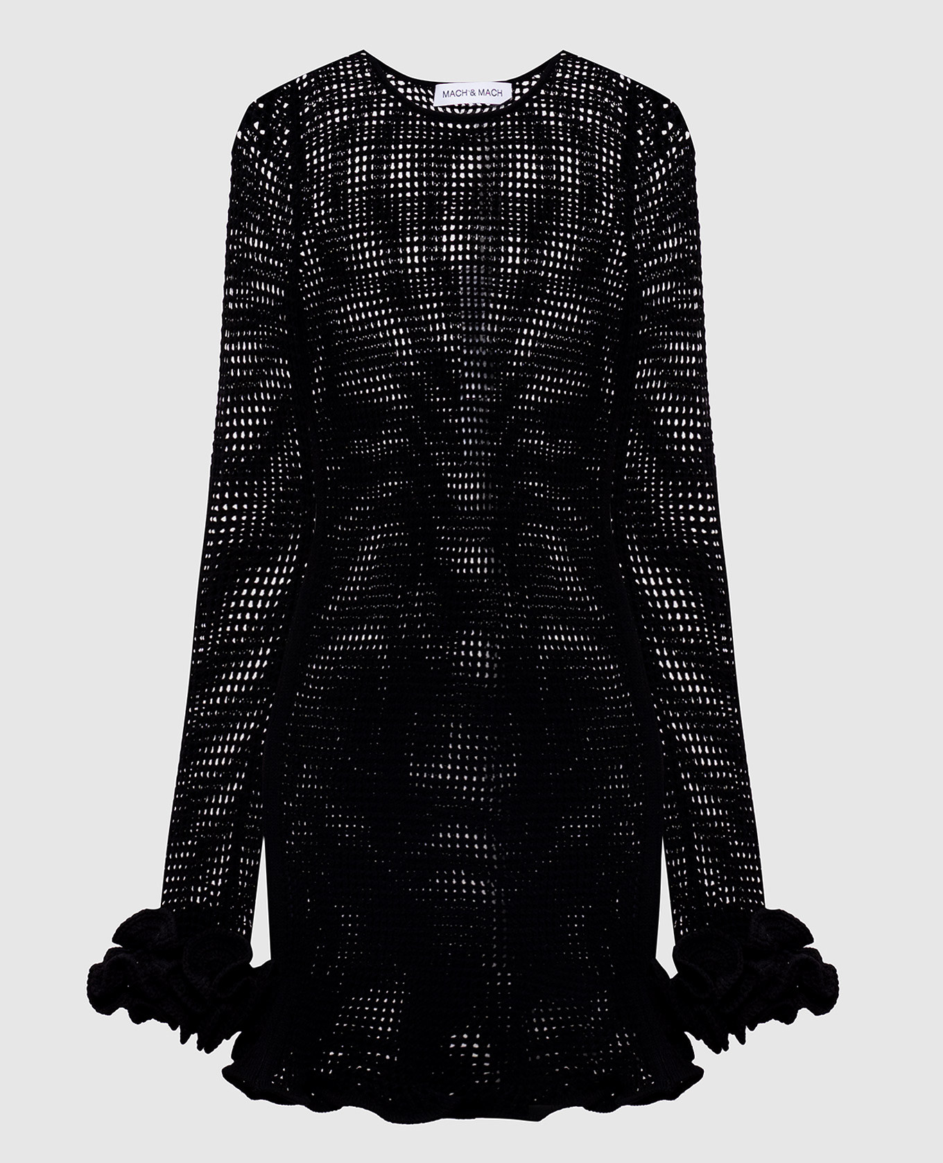 

Черное ажурное платье Peony мини, Черный, Коктейльные платья