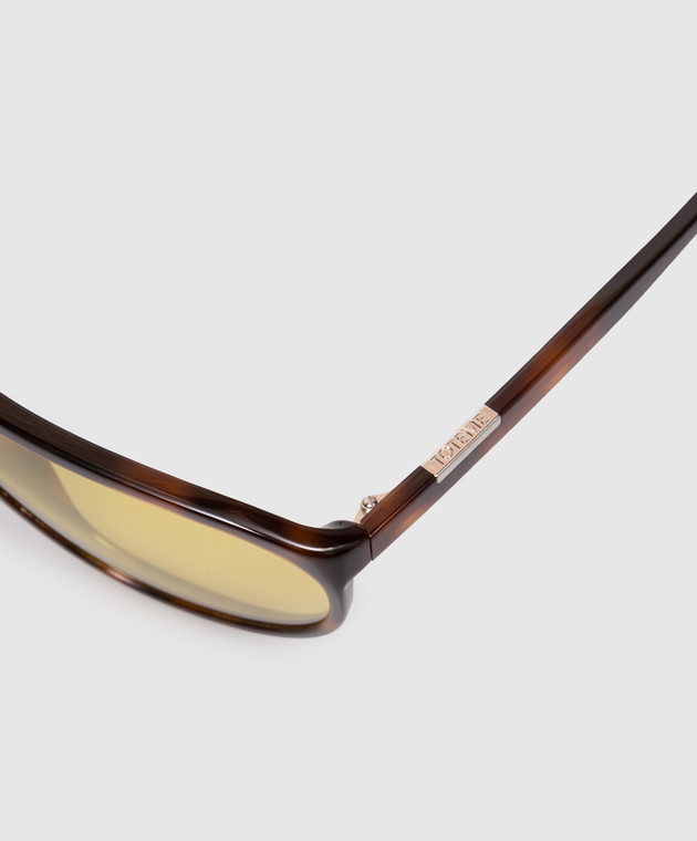 Toteme Коричневые солнцезащитные очки Shield Aviator 263WAE0011EC0001 изображение 4