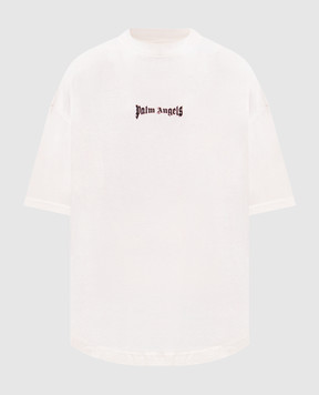 Palm Angels Белая футболка с логотипом PWAA07CS26JER006