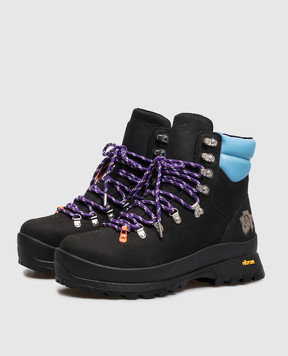 Off-White Черные ботинки Hiking с нубуком OF05929001