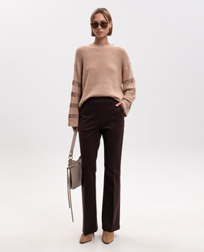 Twinset Бежевий светр з альпакою 262TP3530