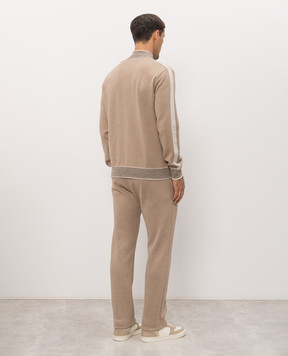 Bertolo Cashmere Бежевый спортивный костюм с эмблемой 9020870019659020880019