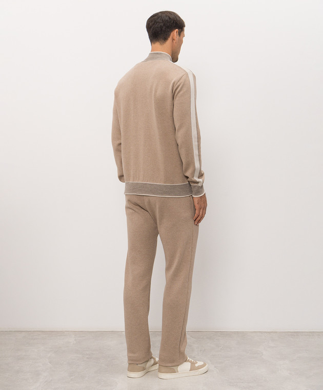 Bertolo Cashmere Бежевый спортивный костюм с эмблемой 9020870019659020880019 изображение 3