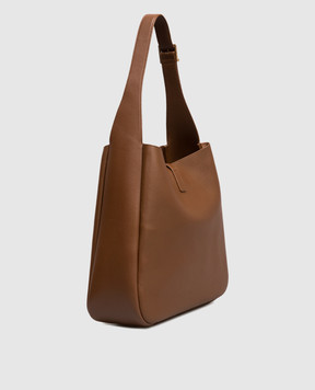 Saint Laurent Коричневая кожаная сумка LE 5À7 753837AAAUQ