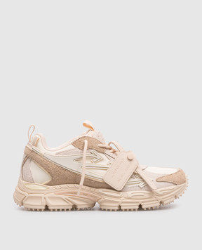 Off-White Бежевые кроссовки Be Right Back с эмблемой OWIA289F25LEA001
