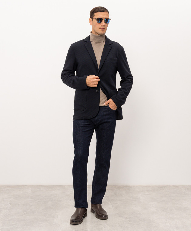 Trussardi Синие джинсы с логотип патч P408H004813NMJ380D60 изображение 2