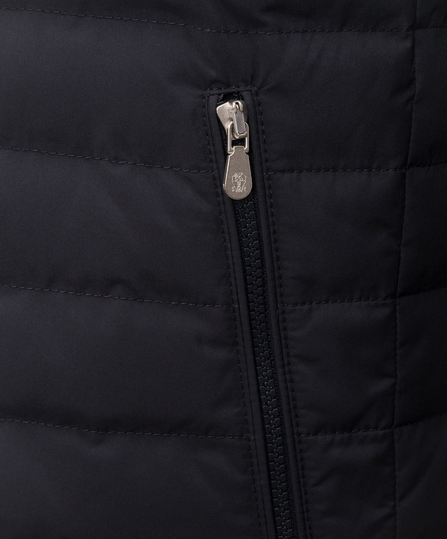 Brunello Cucinelli Синій пуховий жилет MV4081797 зображення 5