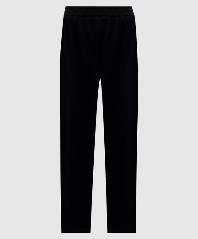 Brunello Cucinelli Черные спортивные штаны из хлопка MN05NB2X99