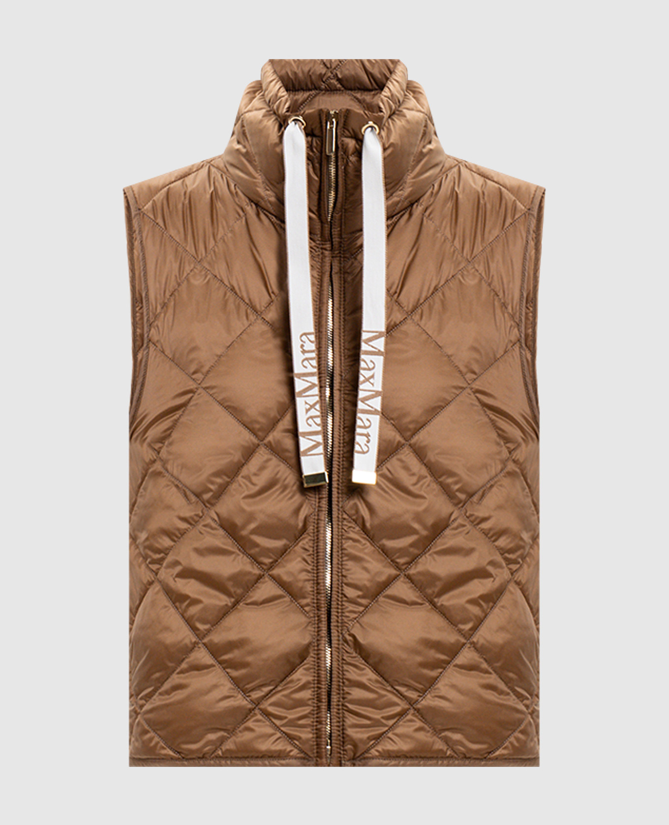 Коричневый стеганый жилет TREGIC