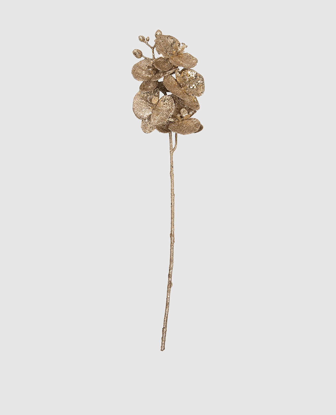 

Декоративная рождественская ветка Orchidea Glitter, Золотистый, Декор