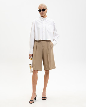 Ami Paris Біла сорочка з емблемою FSH770CO0031