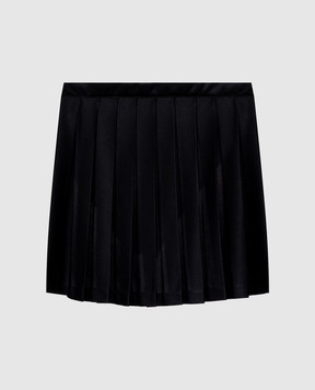 Vetements Черная юбка-плиссе с вырезом сзади WE76SK482B
