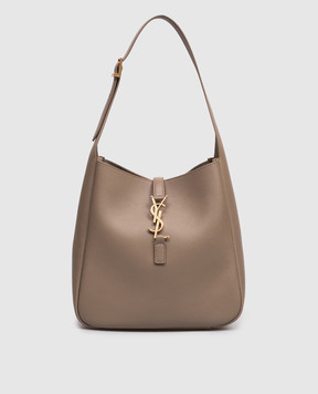 Saint Laurent Коричневая кожаная сумка LE 5À7 850533AAAUQ