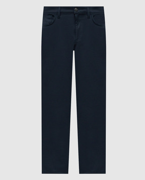 Canali Синие брюки из шерсти AS04998U7051