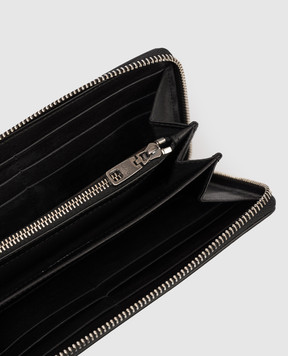 Dolce&Gabbana Черный кожаный кошелек с логотипом DG BP1672AU994