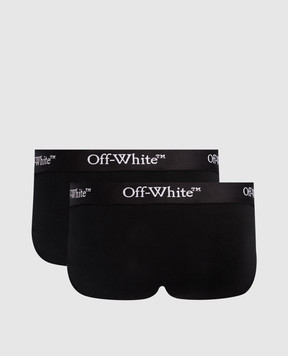 Off-White Набір трусів-сліпів з логотипом OMUF003C99JER001