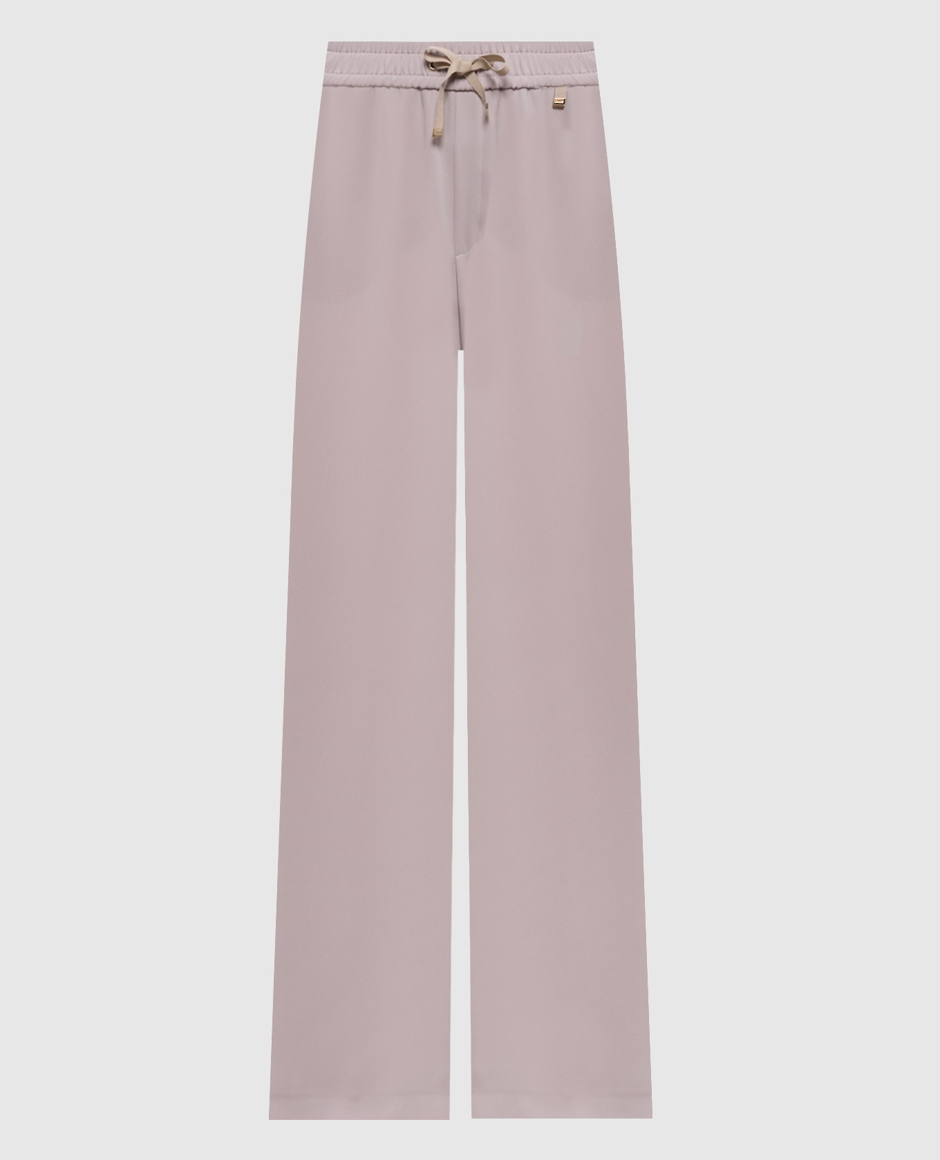 Серые брюки прямого кроя