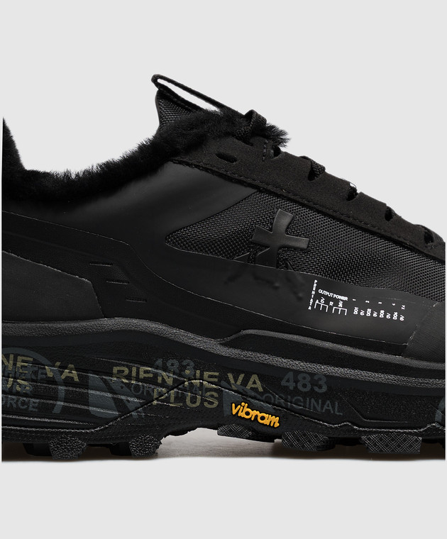 Premiata Черные кроссовки Devin на меху DEVIN изображение 5