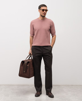 Dolce&Gabbana Коричневі штани з вовни GP1O1THU2BO