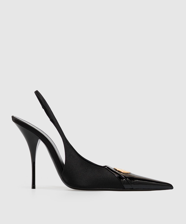 Saint Laurent Черные слингбеки LOUIS A001CW9QNCN